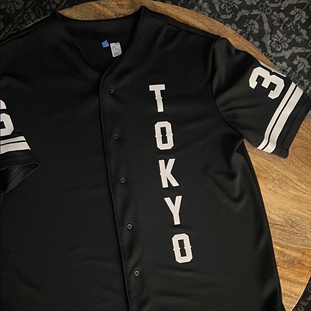 Tokyo Black Baseball Jersey